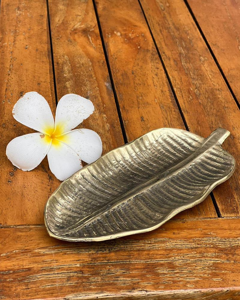 Brass Leaf Plate