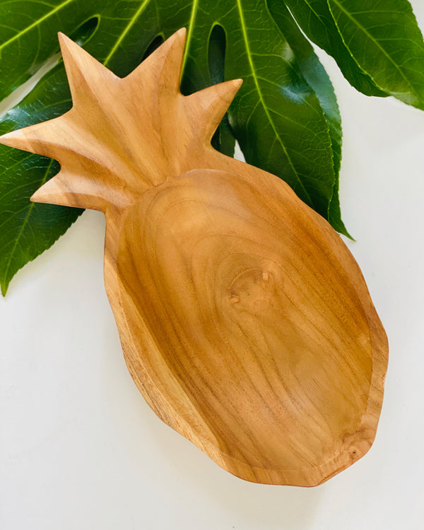 Wooden Pineapple Dish