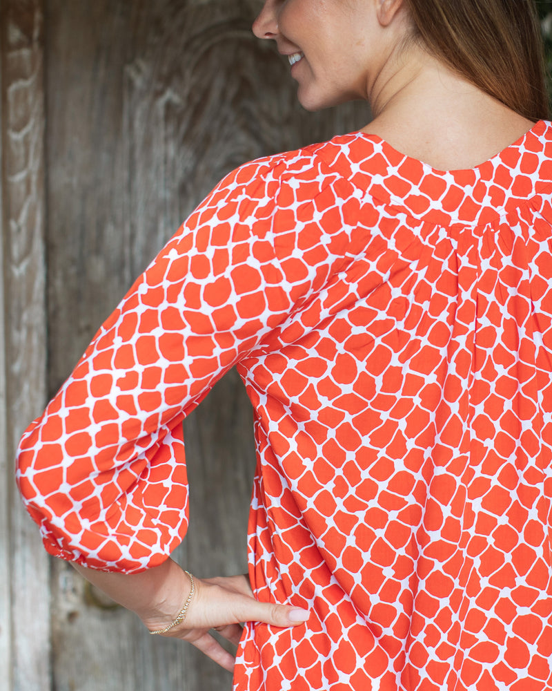 Pippa Top - Orange Net