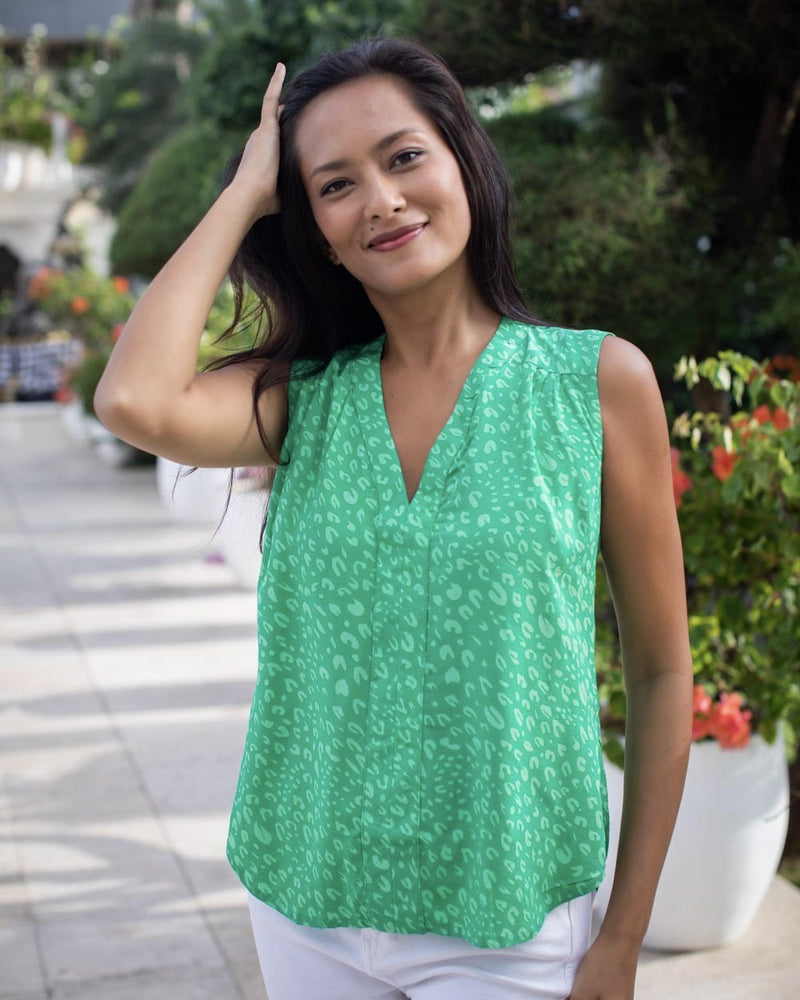 Solo Top - Green Petal