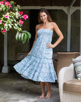 St Tropez Dress/Skirt - Ice Blue Flowery