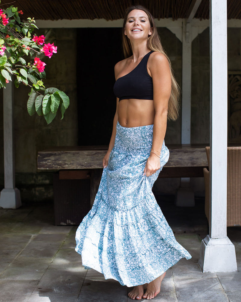 St Tropez Dress/Skirt - Ice Blue Flowery