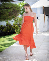 St Tropez Dress/Skirt - Vermillion Orange