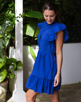 Verona Dress -  Dazzling Blue Cotton