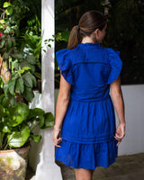 Verona Dress -  Dazzling Blue Cotton