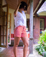Alice Sunset Orange/White Honeycomb