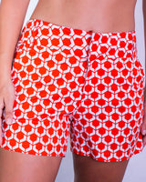 Alice Sunset Orange/White Honeycomb