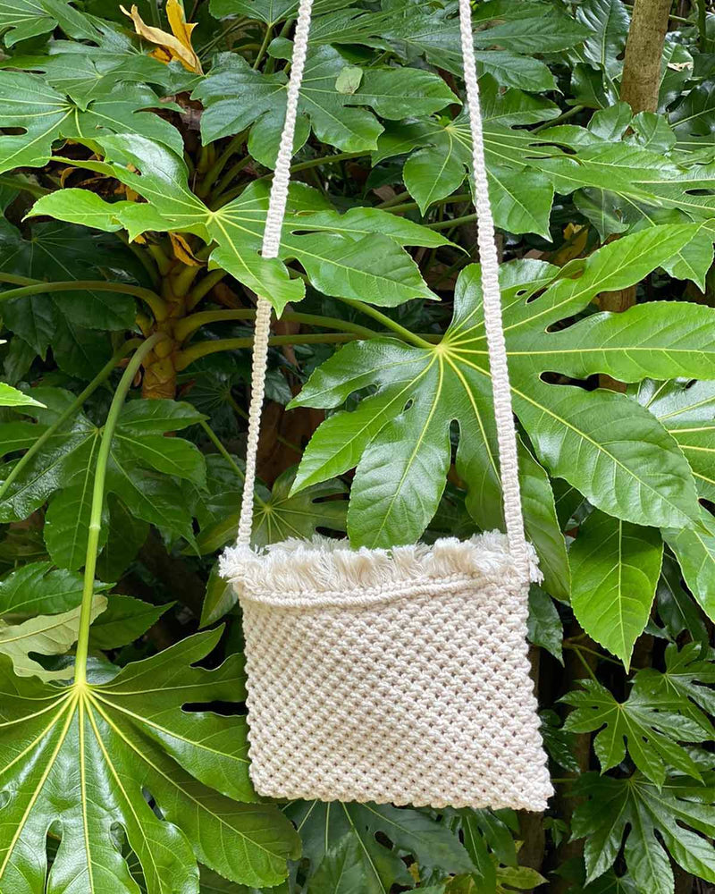 Charity crochet bag, which was been hand woven by the charity White Ginger supports. Great for womans accessories.