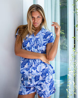Chris PJ Set -  Blue Leaf