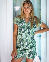 Chris PJ Set -  Green Leaf