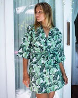Christine Robe - Green Leaf