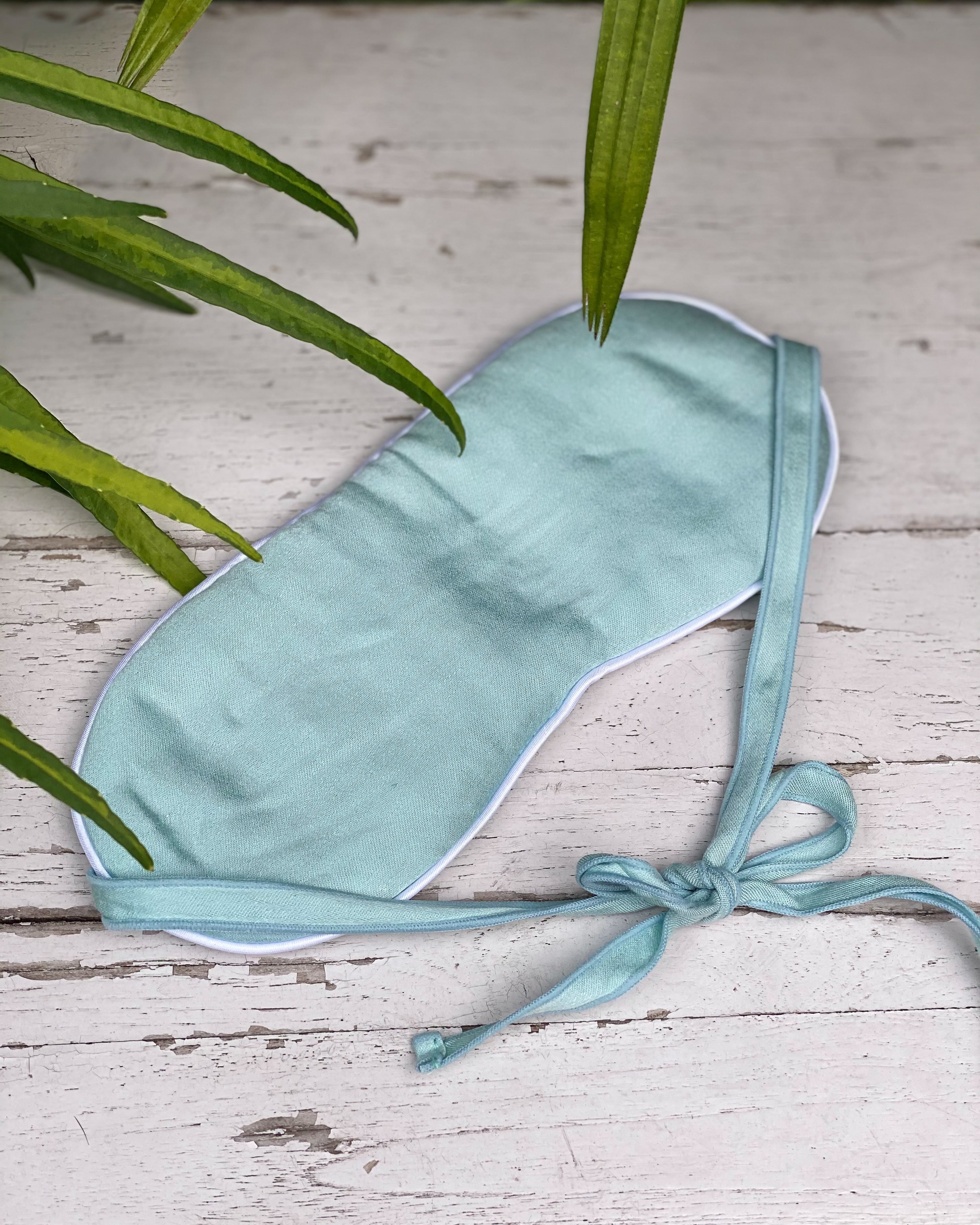 Eye Mask - Aqua Leaf