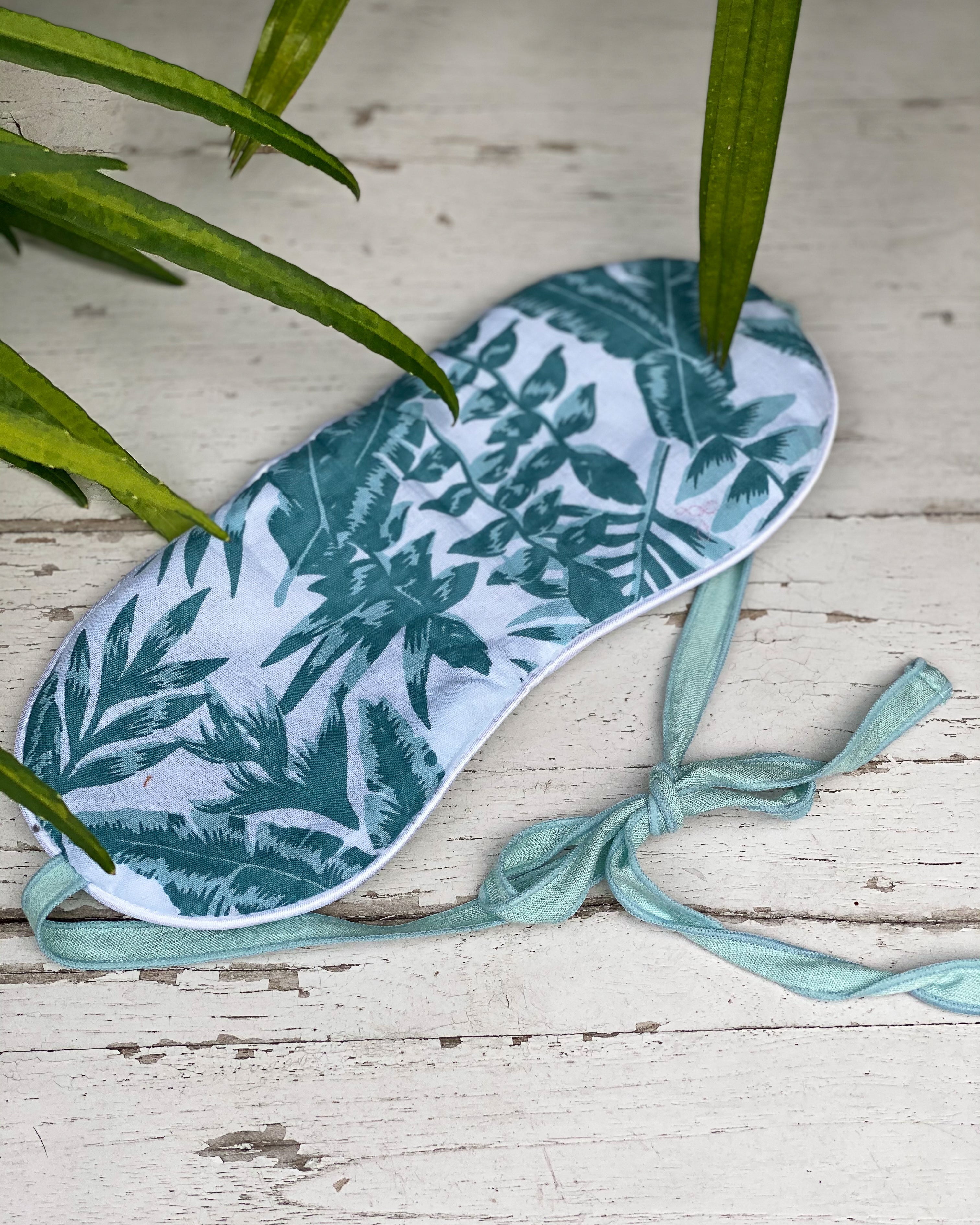 Eye Mask - Aqua Leaf