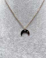 Elise - Crescent Moon Short Necklace