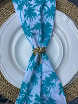 Napkins - Turquoise Palm Tree (Set of 4)