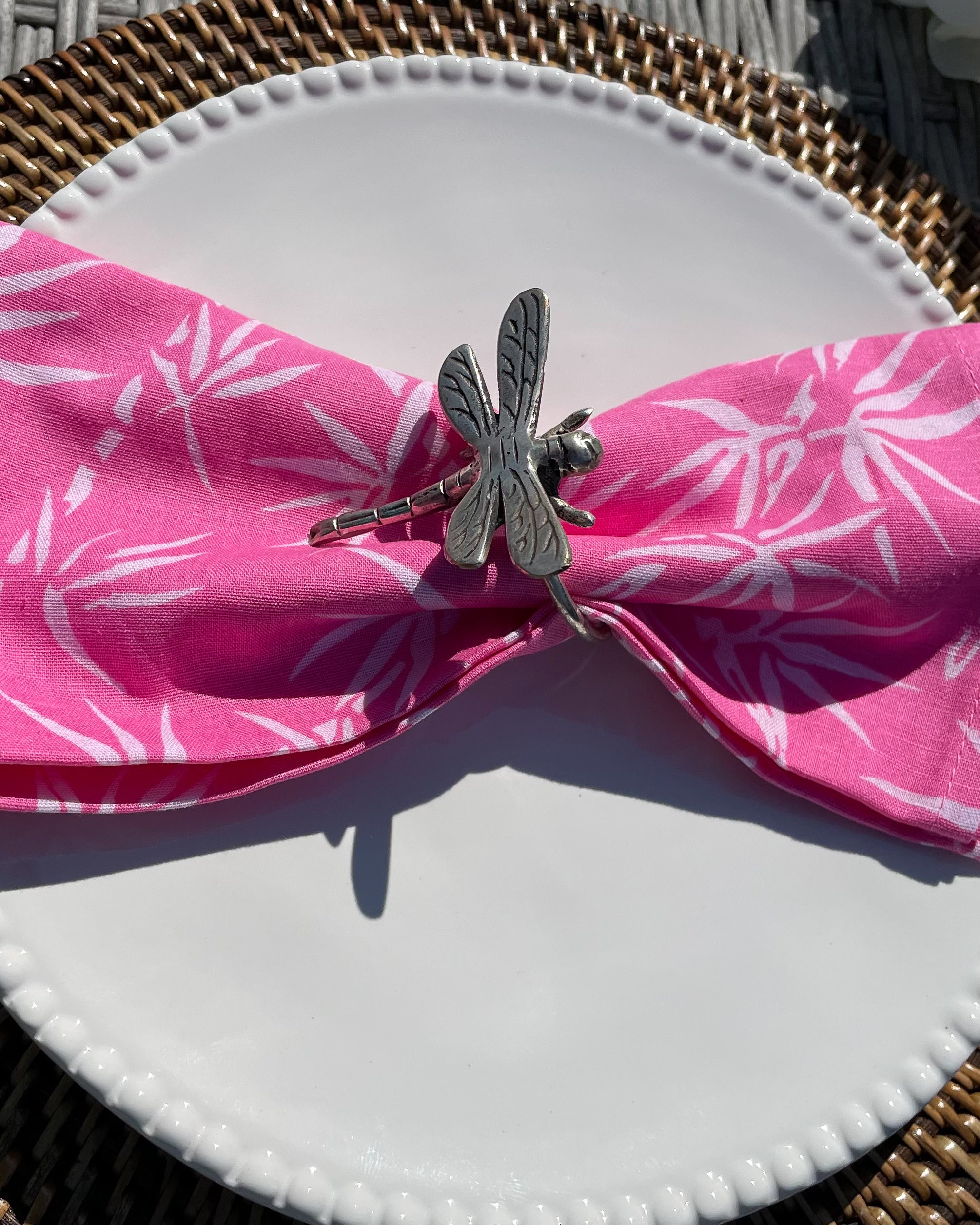 Napkins - Pink Bamboo (Set of 4)
