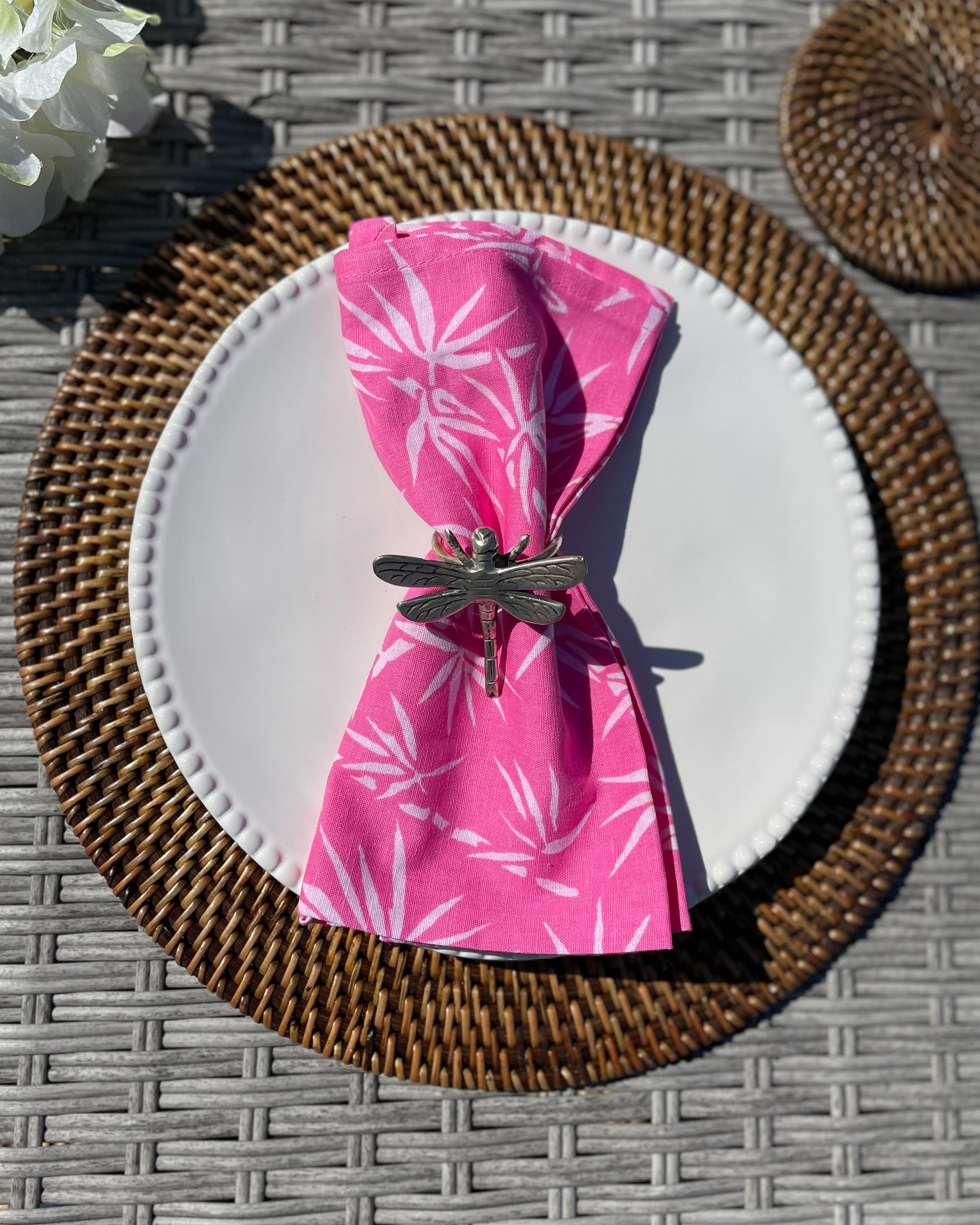 Napkins - Pink Bamboo (Set of 4)