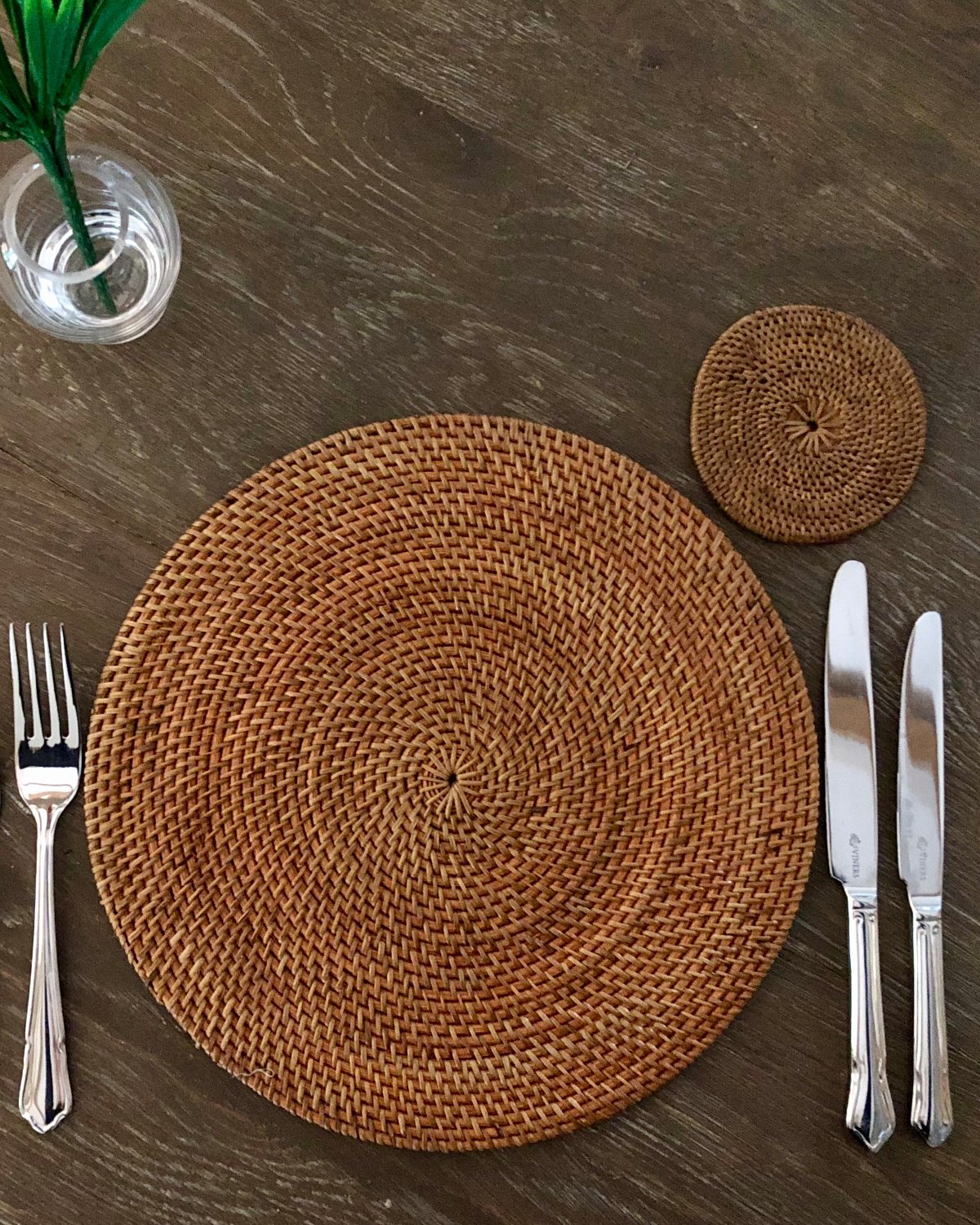 Natural Rattan Placemat (Set of 2)